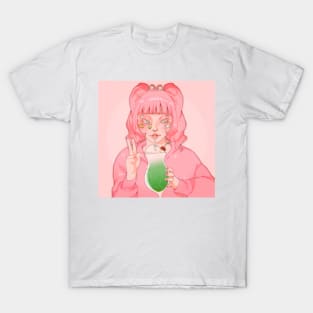 Pink melon soda girlie T-Shirt